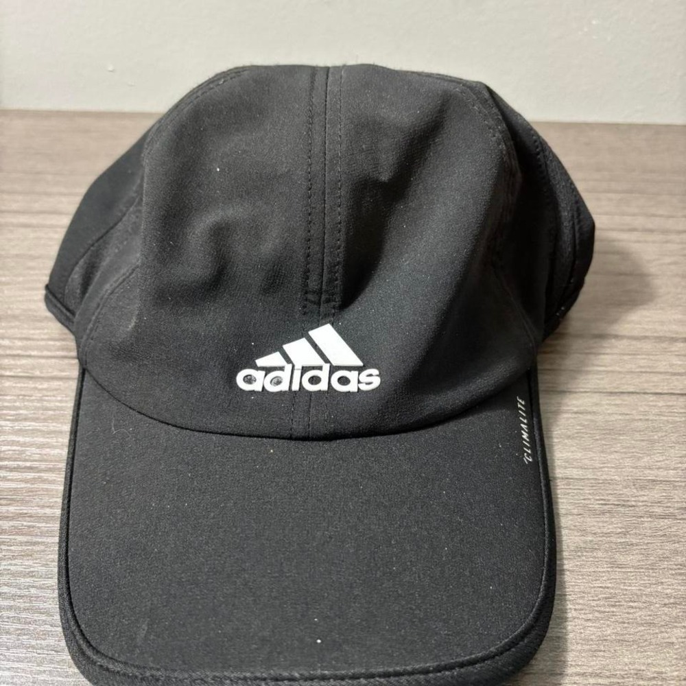 Adidas Climalite Black Hat with Adjustable Back‎